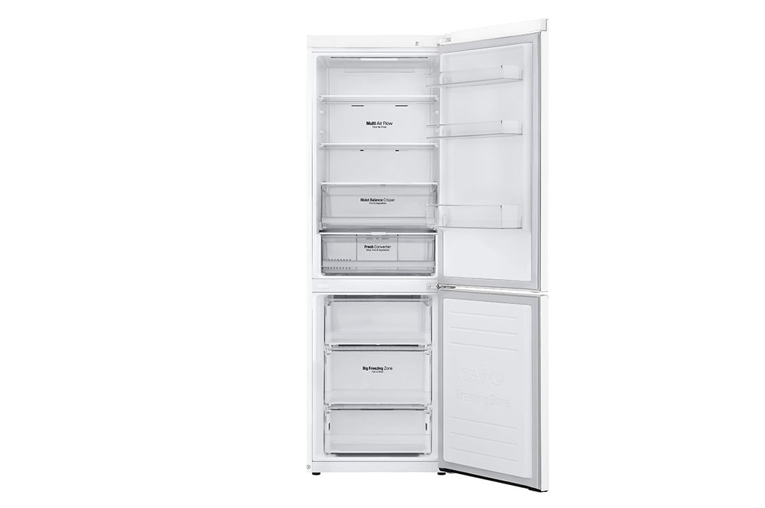 LG 1.86M 341L Jääkaappipakastimet(Valkoinen), Energialuokka D, Door Cooling™ ja Smart Diagnosis™ - Wi-Fi-yhteys, GBB61SWFGN, GBB61SWFGN, thumbnail 3