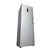 LG 324L Vapaasti seisova pakastin (Shiny Steel) - Energialuokka E, Total No Frost, Express Freeze, Smart Diagnosis™ - Wi-Fi-yhteys, leftperspective, GFE61PZCSZ, thumbnail 5