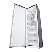 LG 324L Vapaasti seisova pakastin (Shiny Steel) - Energialuokka E, Total No Frost, Express Freeze, Smart Diagnosis™ - Wi-Fi-yhteys, rightperspectiveopen, GFE61PZCSZ, thumbnail 9