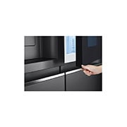 LG 635L InstaView Door in Door™ Side by Side (Matte Black Steel), Craft Ice, Energialuokka E, Smart Diagnosis™ - Wi-Fi-yhteys, GSXV90MCDE, GSXV90MCDE, thumbnail 5