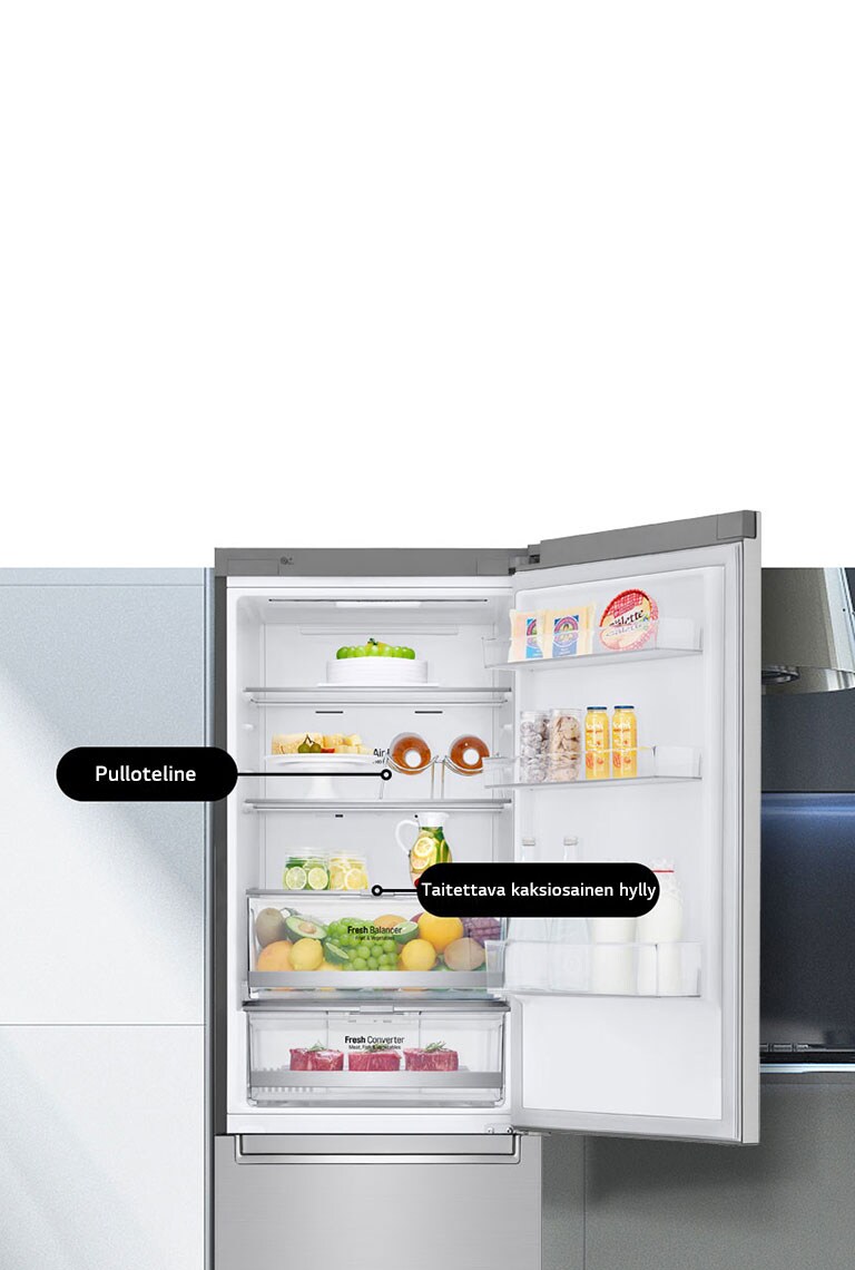 Älykkäitä toimintoja jääkaapissa