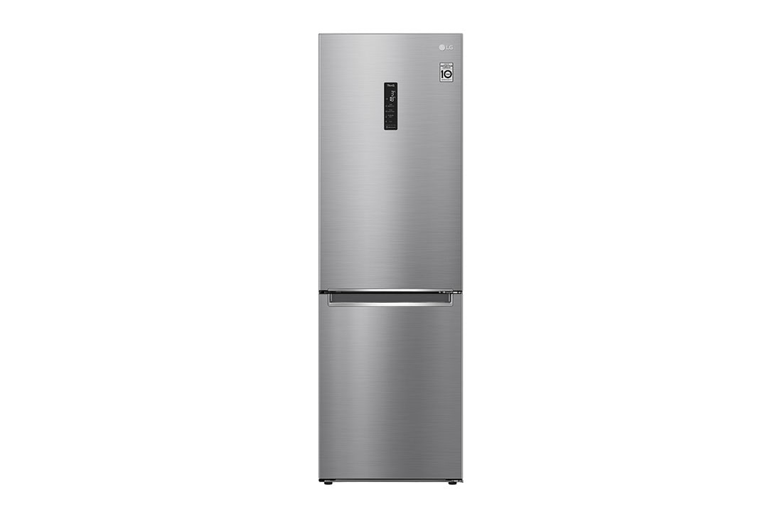 LG 1.86M 341L Jääkaappipakastimet(Shiny Steel) - Energialuokka D, Door Cooling™ ja Smart Diagnosis™ - Wi-Fi-yhteys, GBB61PZFGN, GBB61PZFGN