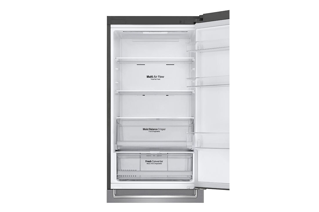 LG 1.86M 341L Jääkaappipakastimet(Shiny Steel) - Energialuokka D, Door Cooling™ ja Smart Diagnosis™ - Wi-Fi-yhteys, GBB61PZFGN, GBB61PZFGN, thumbnail 4