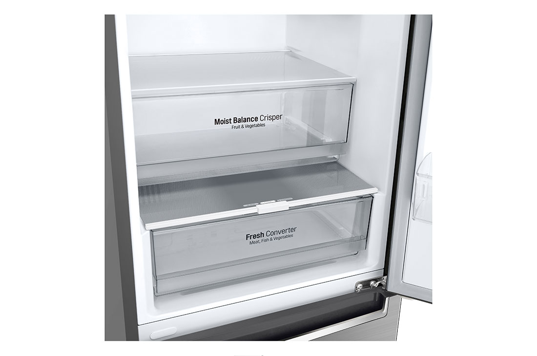 LG 1.86M 341L Jääkaappipakastimet(Shiny Steel) - Energialuokka D, Door Cooling™ ja Smart Diagnosis™ - Wi-Fi-yhteys, GBB61PZFGN, GBB61PZFGN, thumbnail 8