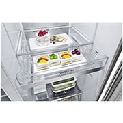 LG 635L InstaView Door in Door™ Side by Side (Metal Sorbet), Energialuokka F, Vesi/jää ilman vesijohtoliitäntää, Smart Diagnosis™ - Wi-Fi-yhteys, GSXV91MBAF, GSXV91MBAF, thumbnail 10