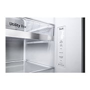 LG 635L Door in Door™ Side by Side (Brushed Steel), Energialuokka E, Vesi/jää vesijohtoliitännällä, Smart Diagnosis™ - Wi-Fi-yhteys, GSJV90BSAE, GSJV90BSAE, thumbnail 7
