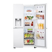 LG 635L Side by Side (Valkoinen), Jään ja veden annostelija, Energialuokka E, Vesi/jää ilman vesijohtoliitäntää, Smart Diagnosis™ - Wi-Fi-yhteys, LG GSLV71SWTE, GSLV71SWTE, thumbnail 9