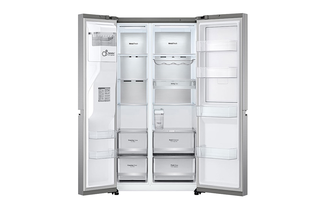 LG 635L Door in Door™ Side by Side (Shiny Steel), Energialuokka E, Vesi/jää ilman vesijohtoliitäntää, Smart Diagnosis™ - Wi-Fi-yhteys, GSJV91PZAE, GSJV91PZAE, thumbnail 12