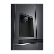 LG 635L Door in Door™ Side by Side (Matte Black Steel), Energialuokka E, Vesi/jää vesijohtoliitännällä, Smart Diagnosis™ - Wi-Fi-yhteys, GSJV70MCLE, GSJV70MCLE, thumbnail 6