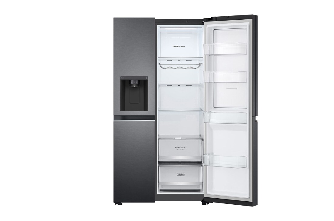 LG 635L Door in Door™ Side by Side (Matte Black Steel), Energialuokka E, Vesi/jää vesijohtoliitännällä, Smart Diagnosis™ - Wi-Fi-yhteys, GSJV70MCLE, GSJV70MCLE, thumbnail 10