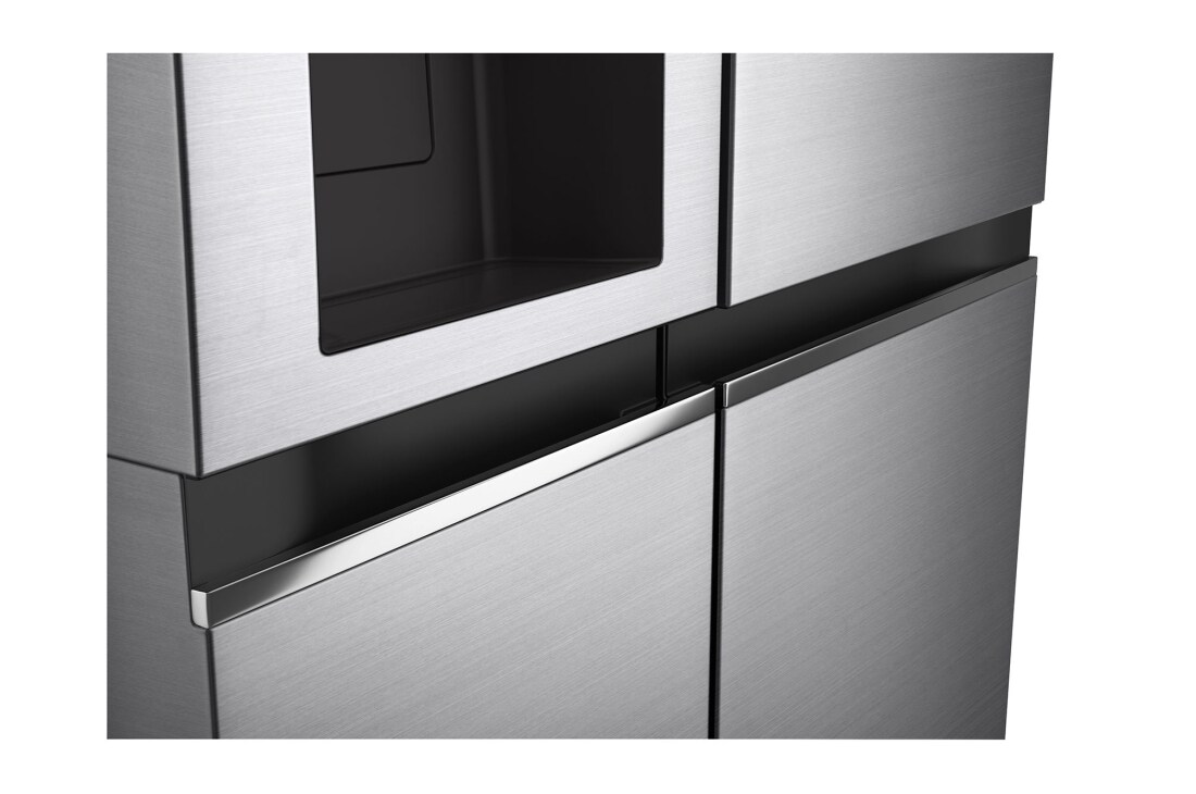 LG 635L Side by Side (Shiny Steel), Jään ja veden annostelija, Energialuokka E, Vesi/jää vesijohtoliitännällä, Smart Diagnosis™ - Wi-Fi-yhteys, GSLV70PZLE, GSLV70PZLE, thumbnail 6