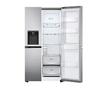 LG 635L Door in Door™ Side by Side (Shiny Steel), Energialuokka E, Vesi/jää ilman vesijohtoliitäntää, Smart Diagnosis™ - Wi-Fi-yhteys, GSJV71PZLE, GSJV71PZLE, thumbnail 10