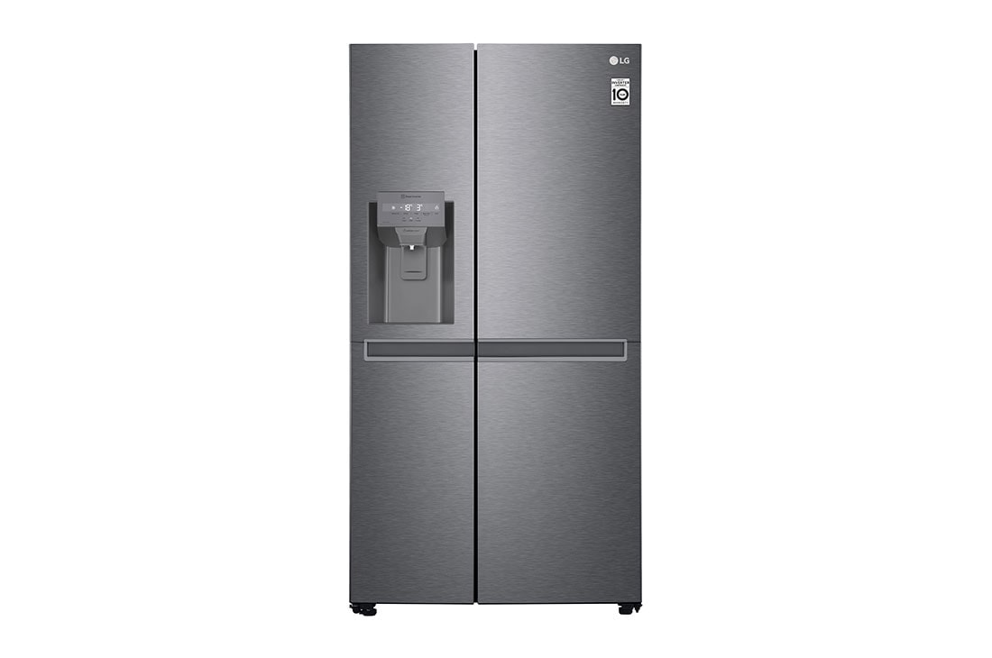 LG 634L Side by Side (Dark Graphite), Jään ja veden annostelija, Energialuokka F, Vesi/jää vesijohtoliitännällä, Smart Diagnosis™, GSLV30DSXM, GSLV30DSXM