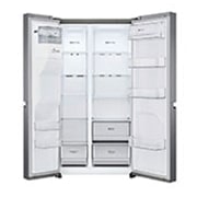 LG 634L Side by Side (Dark Graphite), Jään ja veden annostelija, Energialuokka F, Vesi/jää vesijohtoliitännällä, Smart Diagnosis™, GSLV30DSXM, GSLV30DSXM, thumbnail 3