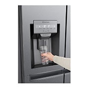 LG 634L Side by Side (Dark Graphite), Jään ja veden annostelija, Energialuokka F, Vesi/jää ilman vesijohtoliitäntää, Smart Diagnosis™, GSLV31DSXM, GSLV31DSXM, thumbnail 3