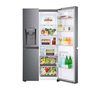 LG 634L Side by Side (Dark Graphite), Jään ja veden annostelija, Energialuokka F, Vesi/jää ilman vesijohtoliitäntää, Smart Diagnosis™, GSLV31DSXM, GSLV31DSXM, thumbnail 6