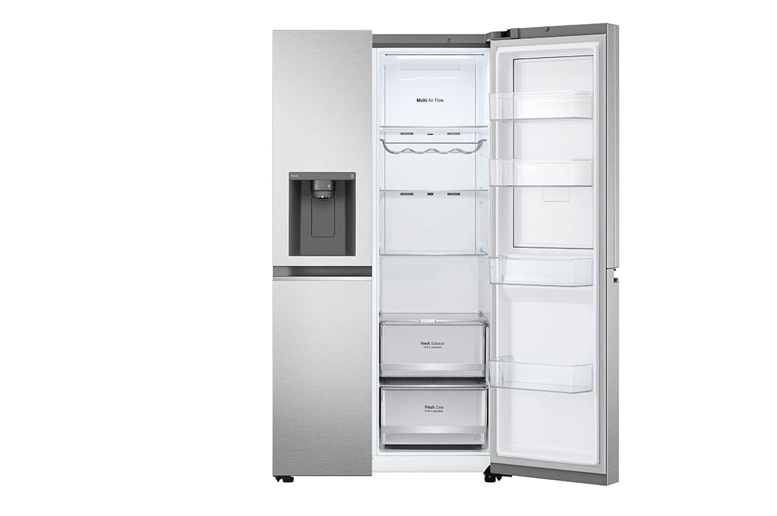 LG 635L Door in Door™ Side by Side (Metal Sorbet), Energialuokka E, Vesi/jää vesijohtoliitännällä, Smart Diagnosis™ - Wi-Fi-yhteys, GSJV70MBLE, GSJV70MBLE, thumbnail 6