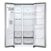 LG 635L Door in Door™ Side by Side (Metal Sorbet), Energialuokka E, Vesi/jää vesijohtoliitännällä, Smart Diagnosis™ - Wi-Fi-yhteys, GSJV70MBLE, GSJV70MBLE, thumbnail 4