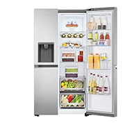 LG 635L Door in Door™ Side by Side (Metal Sorbet), Energialuokka E, Vesi/jää vesijohtoliitännällä, Smart Diagnosis™ - Wi-Fi-yhteys, GSJV70MBLE, GSJV70MBLE, thumbnail 7