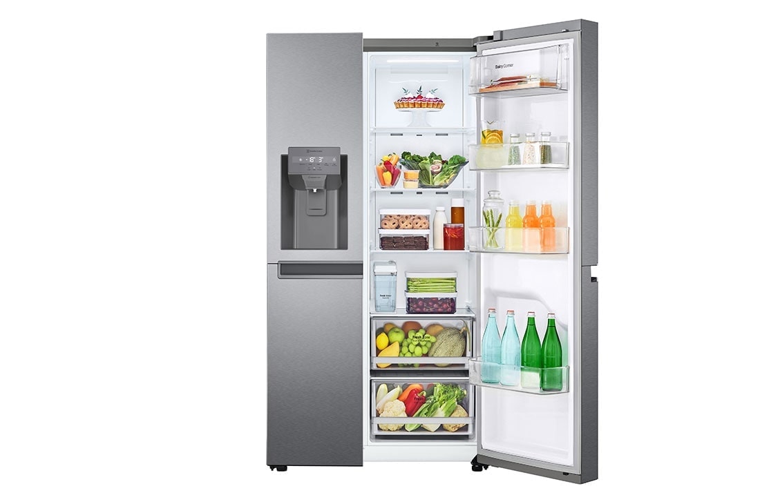 LG 634L Side by Side (Dark Graphite), Jään ja veden annostelija, Energialuokka E, Vesi/jää ilman vesijohtoliitäntää, Smart Diagnosis™, GSLV31DSXE, GSLV31DSXE, thumbnail 7