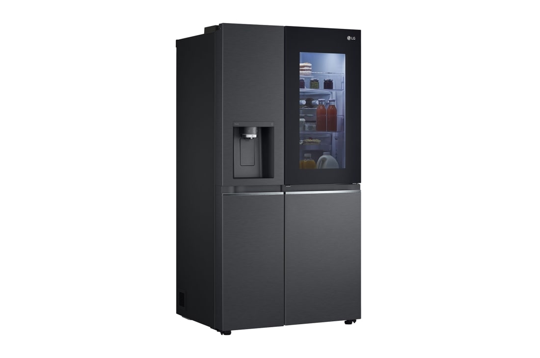 LG 635L InstaView Door in Door™ Side by Side (Matte Black Steel), Energialuokka E, Vesi/jää ilman vesijohtoliitäntää, Smart Diagnosis™ - Wi-Fi-yhteys, GSXV91MCAE, GSXV91MCAE, thumbnail 14