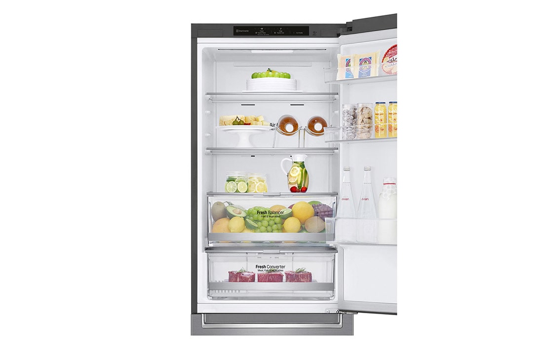 LG 1.86M 341L Jääkaappipakastimet(Shiny Steel) - Energialuokka D, Door Cooling™, GBB71PZEGN, GBB71PZEGN, thumbnail 9