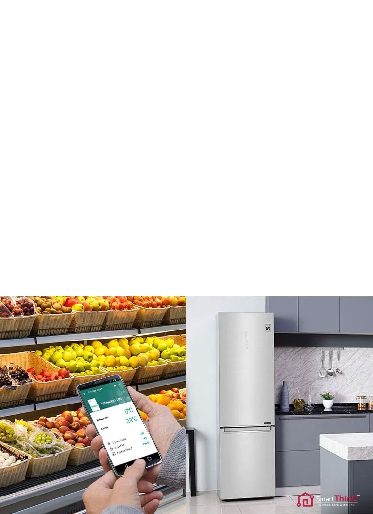 Kaukosäädä jääkaapin asetuksia