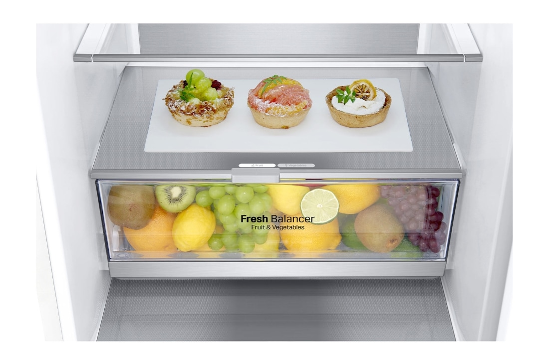 LG 1.86M 341L Jääkaappipakastimet (Valkoinen) - Energialuokka D, Door Cooling™ ja Smart Diagnosis™ - Wi-Fi-yhteys, GBB71SWUGN, GBB71SWUGN, thumbnail 5