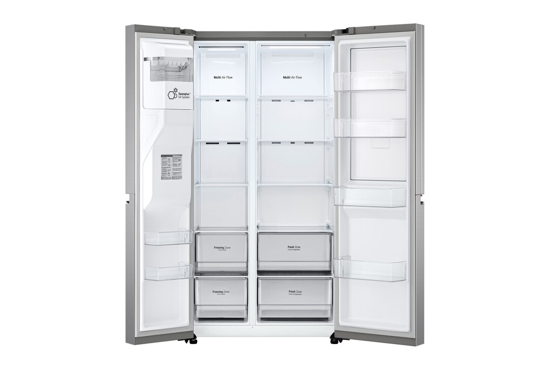 LG 635L Door in Door™ Side by Side (Shiny Steel), Energialuokka E, Vesi/jää vesijohtoliitännällä, Smart Diagnosis™ - Wi-Fi-yhteys, GSJV70PZTE, thumbnail 3