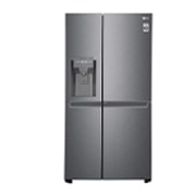 LG 634L Door in Door™ Side by Side (Dark Graphite), Energialuokka F, Vesi/jää ilman vesijohtoliitäntää, Smart Diagnosis™, GSJV31DSXF, GSJV31DSXF, thumbnail 1