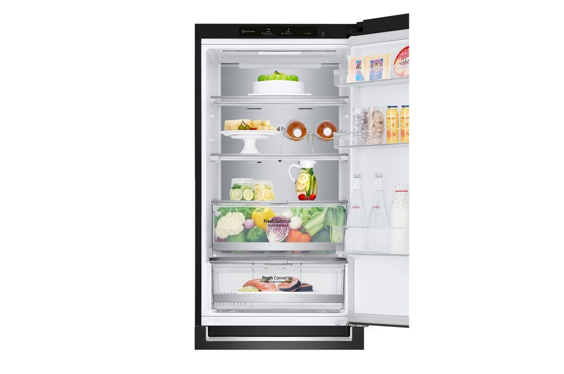 LG 1.86M 341L Jääkaappipakastimet(Matte Black) - Energialuokka C, DoorCooling™ ja Smart Diagnosis™ , ELB81MCVCP1, thumbnail 8