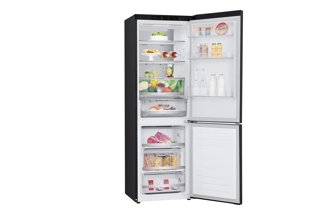 LG 1.86M 341L Jääkaappipakastimet(Matte Black) - Energialuokka C, DoorCooling™ ja Smart Diagnosis™ , ELB81MCVCP1, thumbnail 12