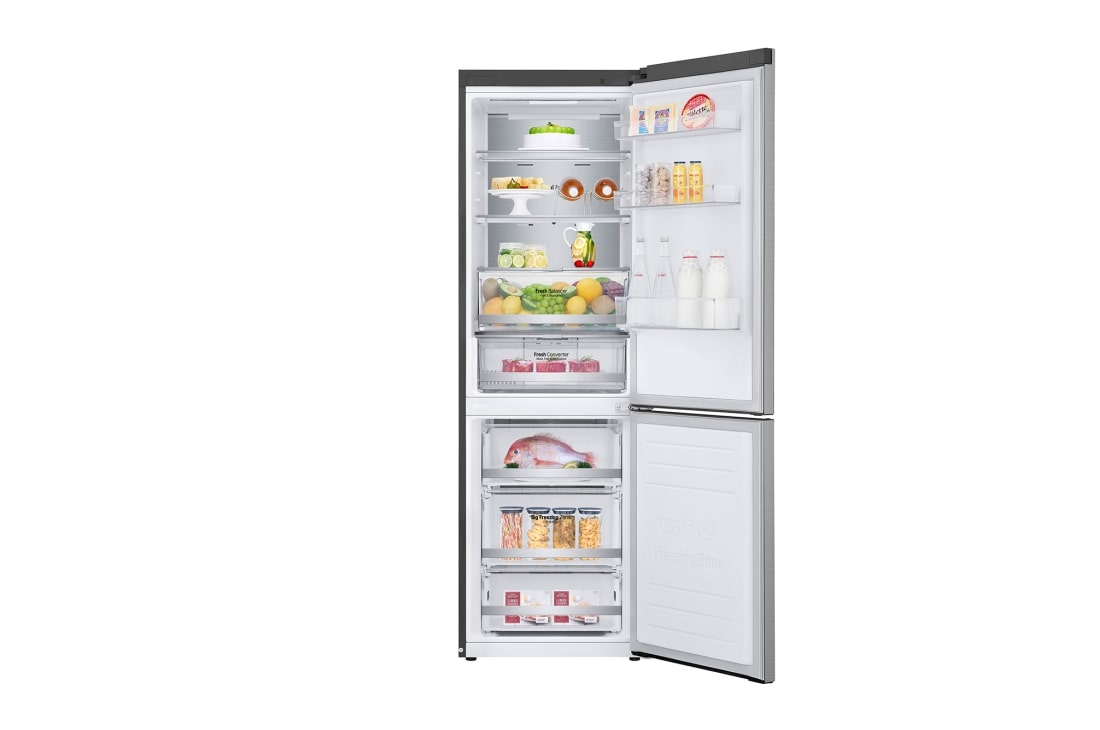 LG 1.86M 341L Jääkaappipakastimet (Shiny Steel) - Energialuokka D, Door Cooling™ ja Smart Diagnosis™ - Wi-Fi-yhteys, GBB71PZUGN, thumbnail 2