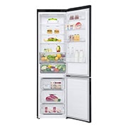 LG 2.03M 384L Jääkaappipakastimet (Matte Black) - Energiklasse A, Edessä avoin ruoka, GBP62MCNAC, thumbnail 2