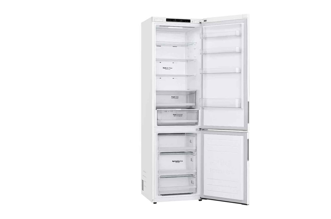 LG 2.03M 384L Jääkaappipakastimet (White) - Energiklasse A, Etu Avoin, GBP62SWNAC, thumbnail 3