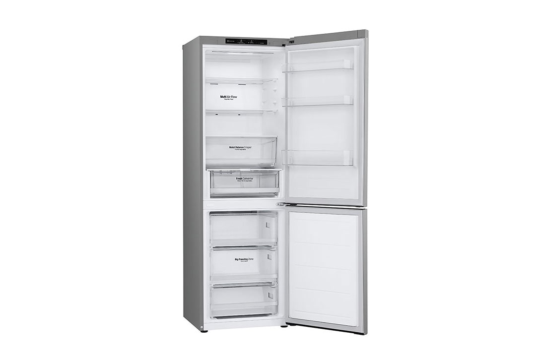 LG 1.86M 344L Jääkaappipakastimet (Prime Silver) - Energiklasse D, vasemman puolen ovi auki, GBV3100DPY, thumbnail 9