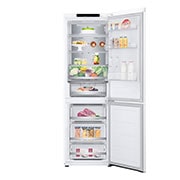 LG 1.86M 344L Jääkaappipakastimet (White) - Energiklasse D, Front all open food view, GBV5140DSW, thumbnail 2