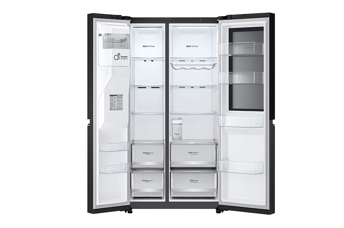 LG 635L InstaView™ Side by Side (Essence Matte Black), Energialuokka D, Vesi/jää ilman vesijohtoliitäntää, Smart Diagnosis™ kanssa Wi-Fi, GSGV81EPLD, GSGV81EPLD, thumbnail 6