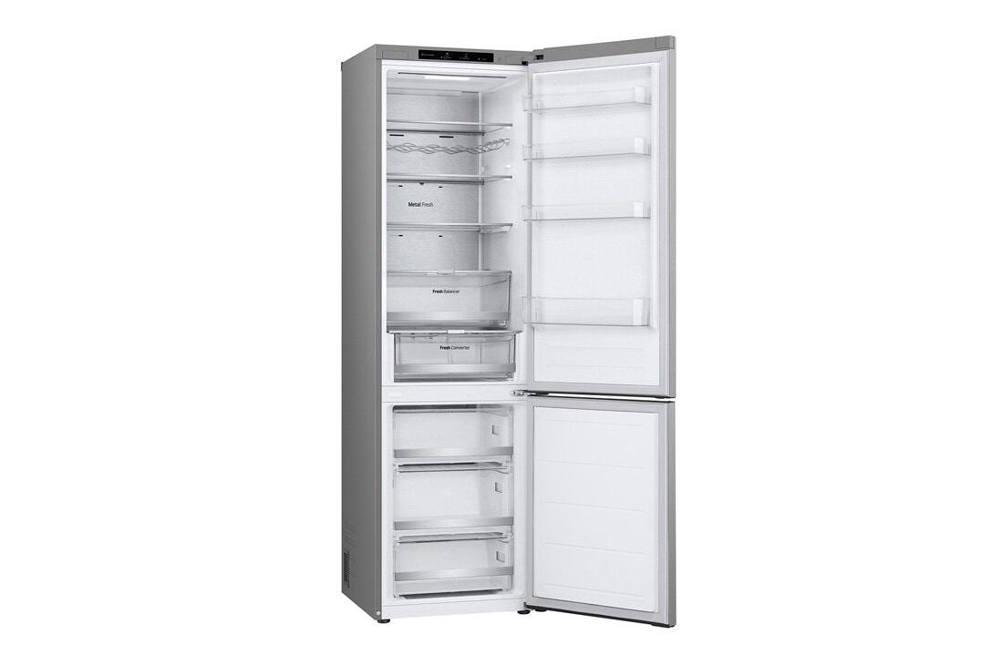LG 2.03M 387L Jääkaappipakastimet (Prime Silver) - Energialuokka C, Nature Fresh, Door Cooling+™ ja Smart Diagnosis™, right side view, GBV7280CPY, thumbnail 12
