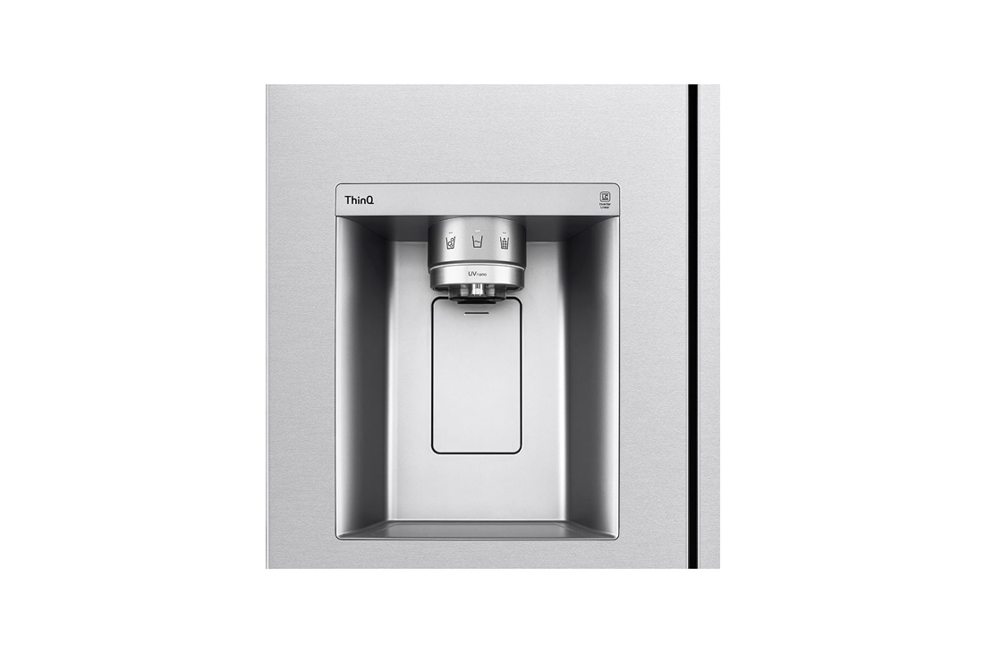 LG 635L Side by Side (Metal Sorbet), Energialuokka C, Vesi/jää ilman vesijohtoliitäntää, Smart Diagnosis™ kanssa Wi-Fi, W/D view, GSLV91MBAC, thumbnail 5