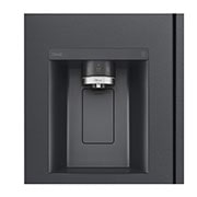 LG 635L Side by Side (Matte Black), Energialuokka D, Vesi/jää ilman vesijohtoliitäntää, Smart Diagnosis™ kanssa Wi-Fi, Dispenser1, GSLV91MCAD, thumbnail 3