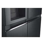 LG 635L Side by Side (Matte Black), Energialuokka D, Vesi/jää ilman vesijohtoliitäntää, Smart Diagnosis™ kanssa Wi-Fi, Handle, GSLV91MCAD, thumbnail 6
