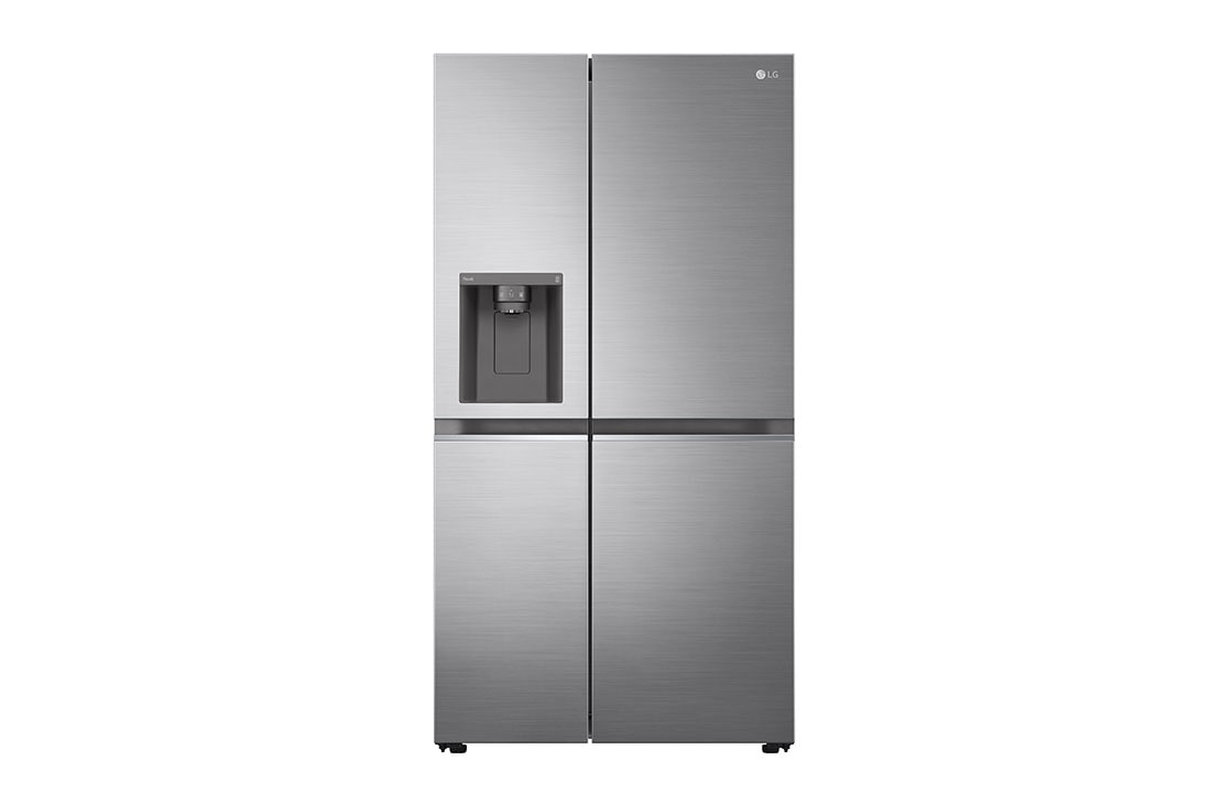 LG 635L Side by Side (Shiny Steel, Energialuokka D, Vesi/jää vesijohtoliitännällä, Smart Diagnosis™ kanssa Wi-Fi, GSLV70PZTD, GSLV70PZTD