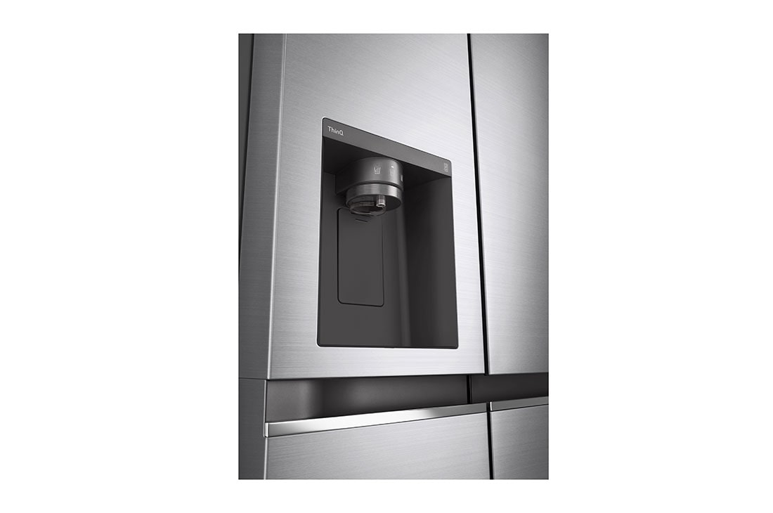 LG 635L Side by Side (Shiny Steel, Energialuokka D, Vesi/jää vesijohtoliitännällä, Smart Diagnosis™ kanssa Wi-Fi, GSLV70PZTD, GSLV70PZTD, thumbnail 6