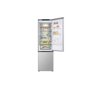 LG 2.03M 387L Jääkaappipakastimet (Metal Sorbet ) - Energialuokka A, Nature Fresh, Door Cooling+™ ja Smart Diagnosis™, Front top door open with food, GBV7280AMB, thumbnail 4