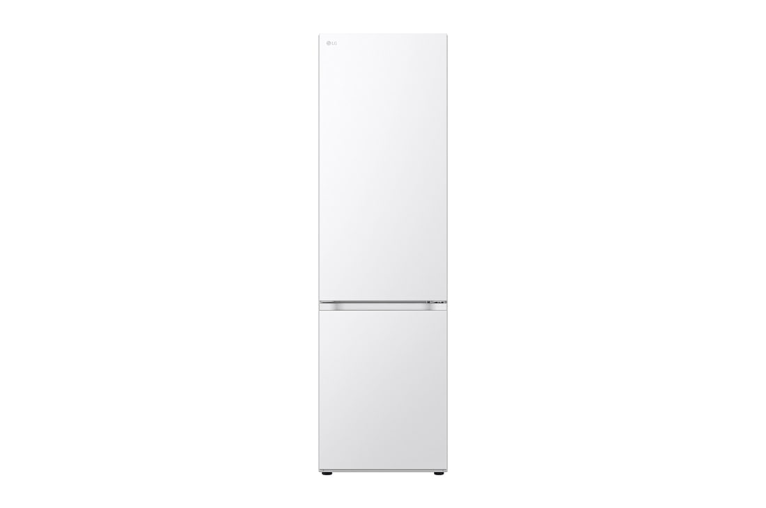 LG 2.03M 387L Kombinerad kyl/frys(Essence White ) - Energiklass C, Nature Fresh, Door Cooling+™ och Smart Diagnosis™, Front view, GBV7280CSW