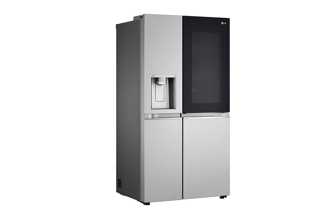 LG 635L InstaView Door in Door™ Side by Side (Metal Sorbet), Energialuokka E, Vesi/jää ilman vesijohtoliitäntää, Smart Diagnosis™ kanssa Wi-Fi, right side view , GSXV91MBAE, thumbnail 16