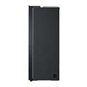 LG 634L Side by Side (Matte Black Stainless Steel), Jään ja veden annostelija, Energialuokka F, Vesi/jää ilman vesijohtoliitäntää, Smart Diagnosis™, side view, GSLV31MCXM, thumbnail 10