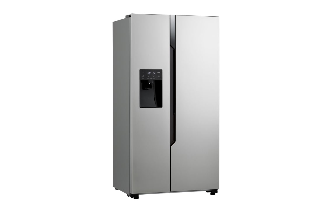 LG 562L Side by Side (Silver), Energialuokka E, Vesi/jää ilman vesijohtoliitäntää, Left Side View, GSM32HSBEH, thumbnail 10