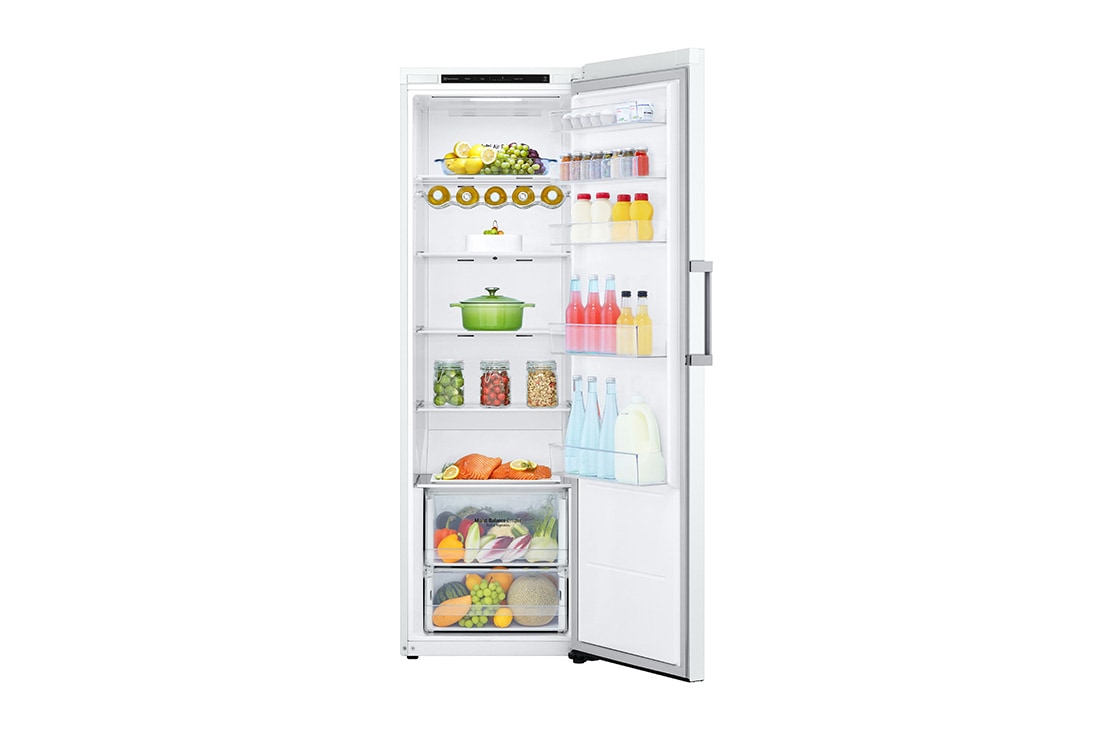 LG 386L Vapaasti seisova jääkaappi (Valkoinen) - Energialuokka D, Door Cooling™, LINEARCooling™, Moist Balance Crisper™, Vetolaatikko, GLT51SWGSF, thumbnail 4